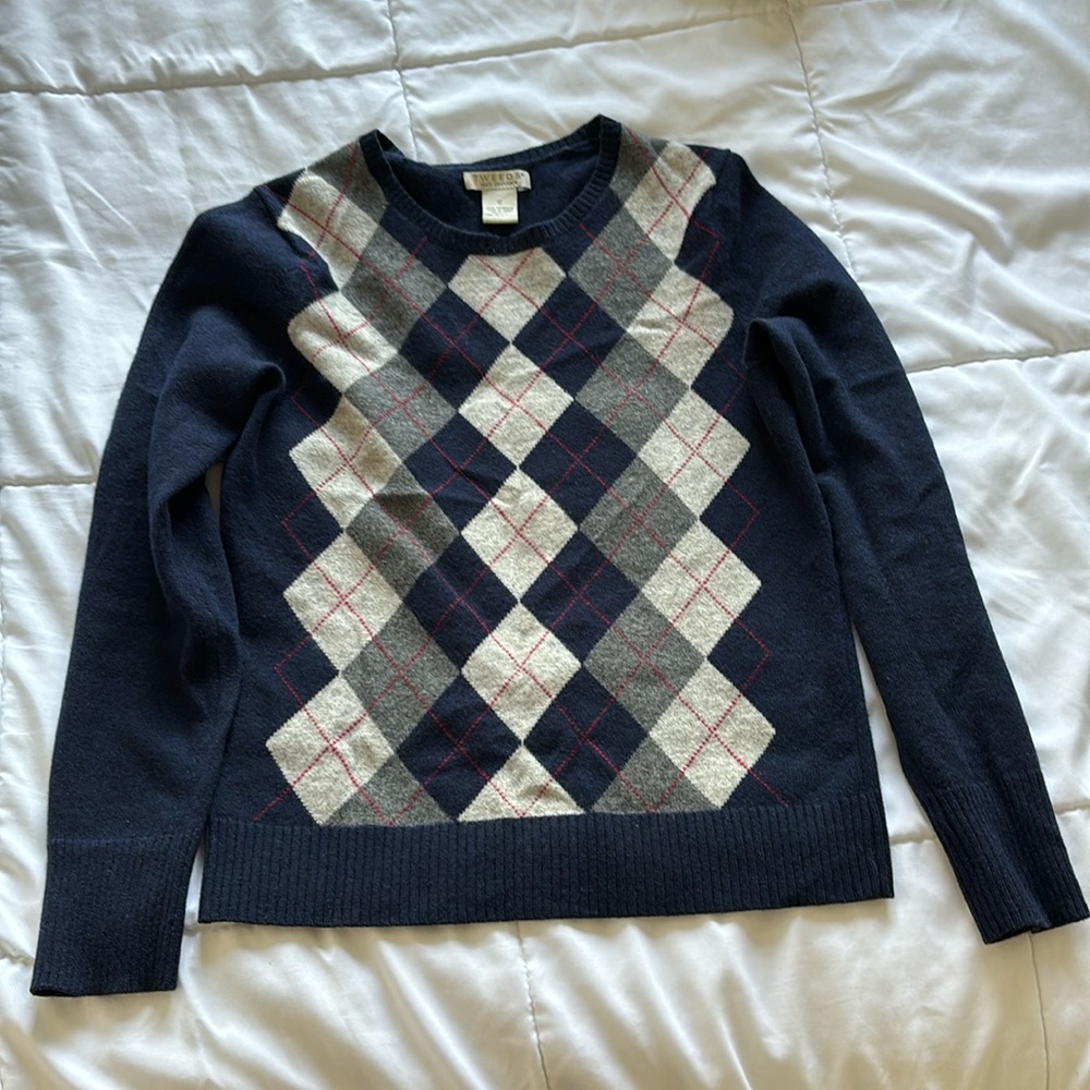 Tweeds Cashmere Argyle Sweater